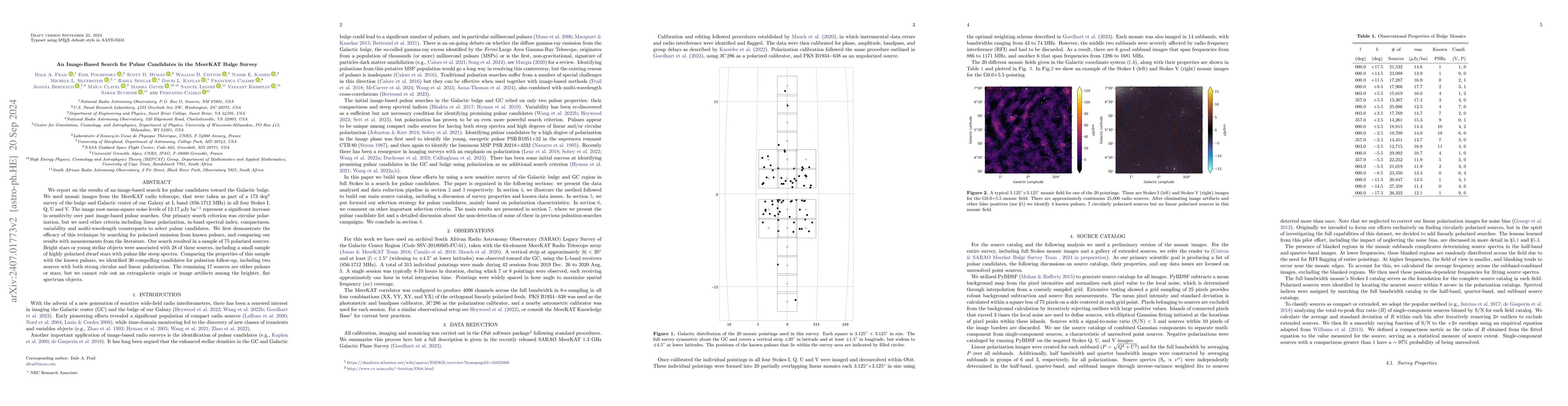 Thumbnail for An Image-Based Search for Pulsar Candidates in the MeerKAT Bulge Survey