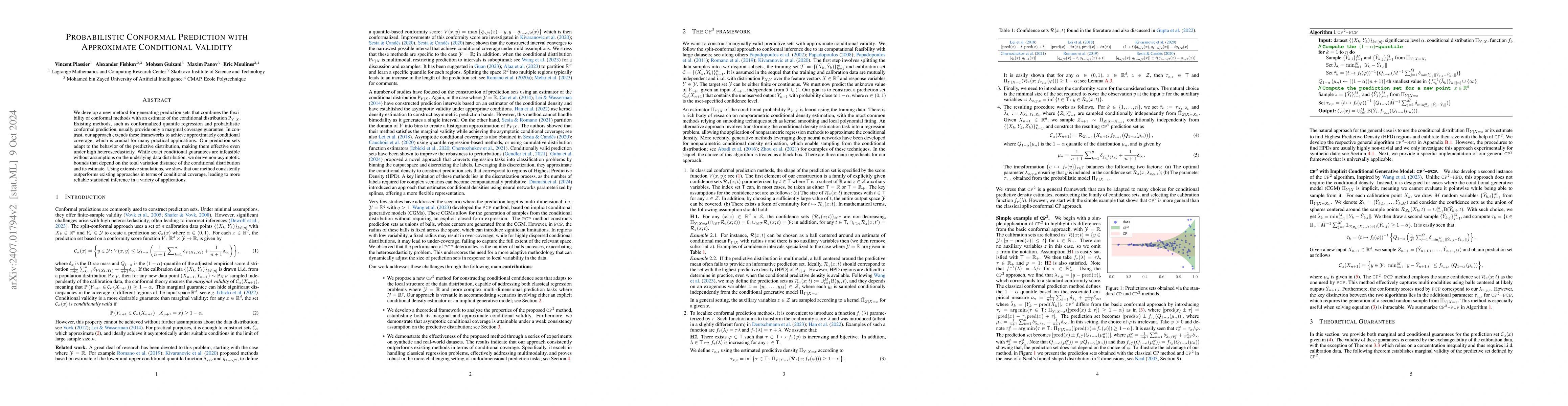 Thumbnail for Conditionally valid Probabilistic Conformal Prediction