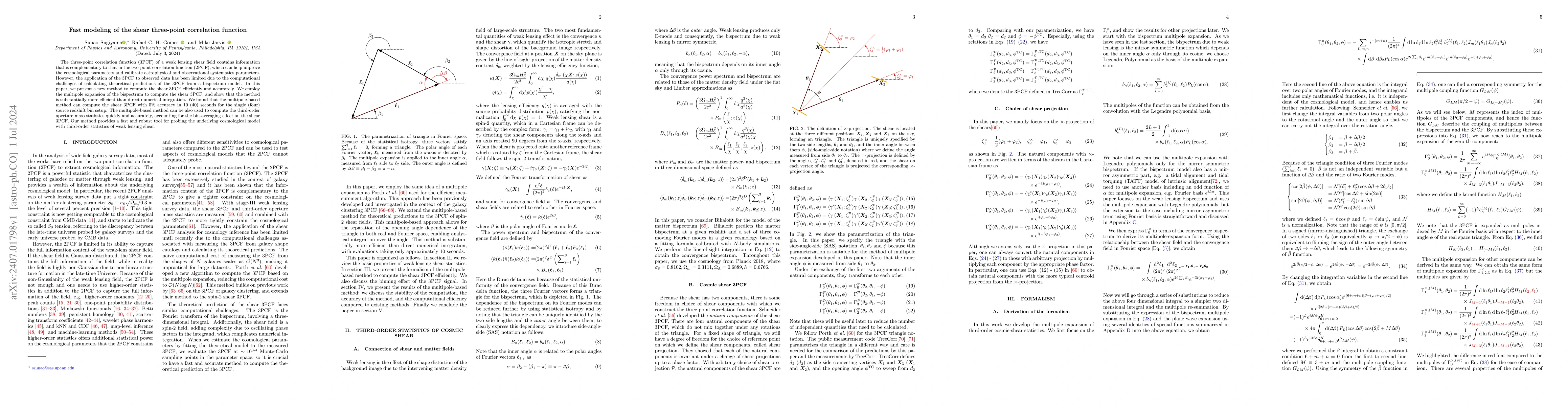 Thumbnail for Fast modeling of the shear three-point correlation function