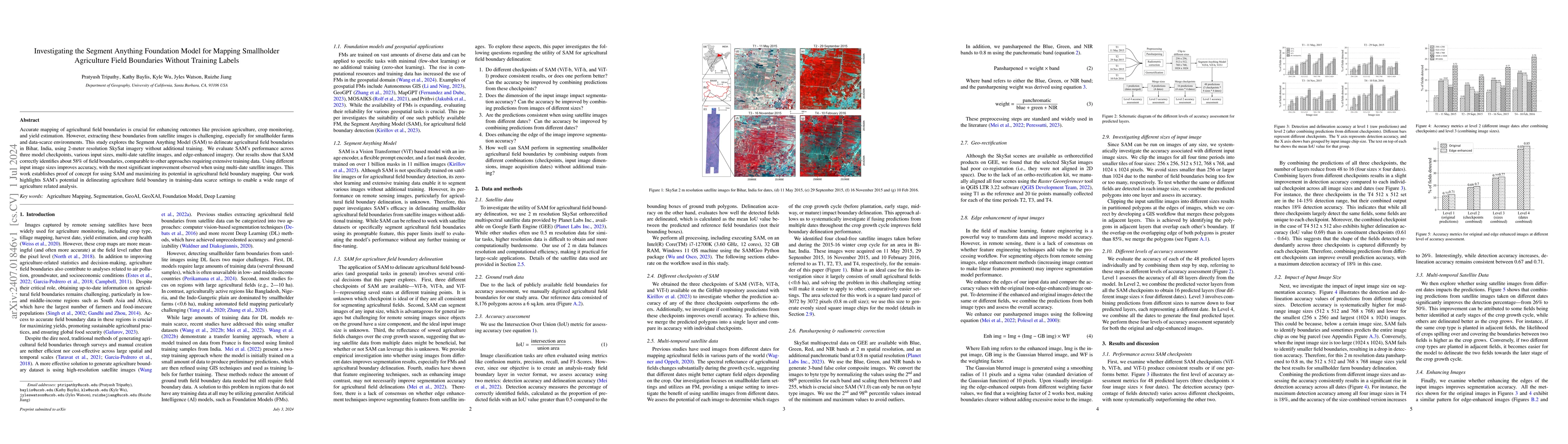 Thumbnail for Investigating the Segment Anything Foundation Model for Mapping
  Smallholder Agriculture Field Boundaries Without Training Labels