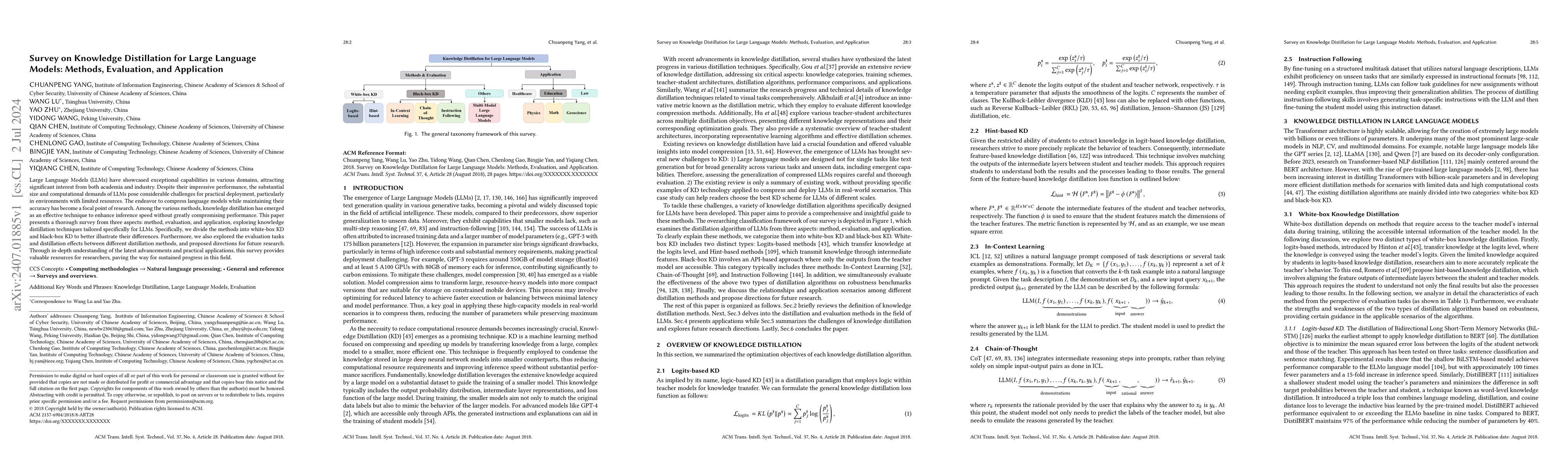 Thumbnail for Survey on Knowledge Distillation for Large Language Models: Methods,
  Evaluation, and Application