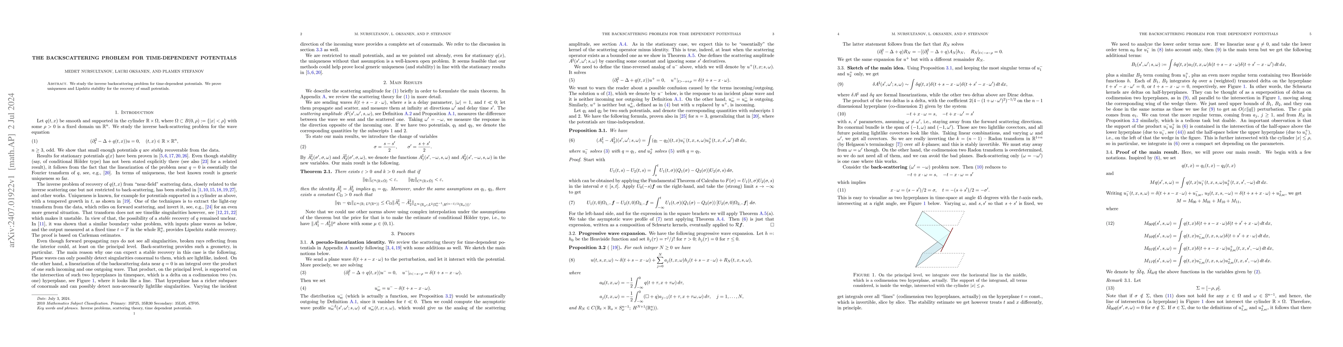 Thumbnail for The backscattering problem for time-dependent potentials