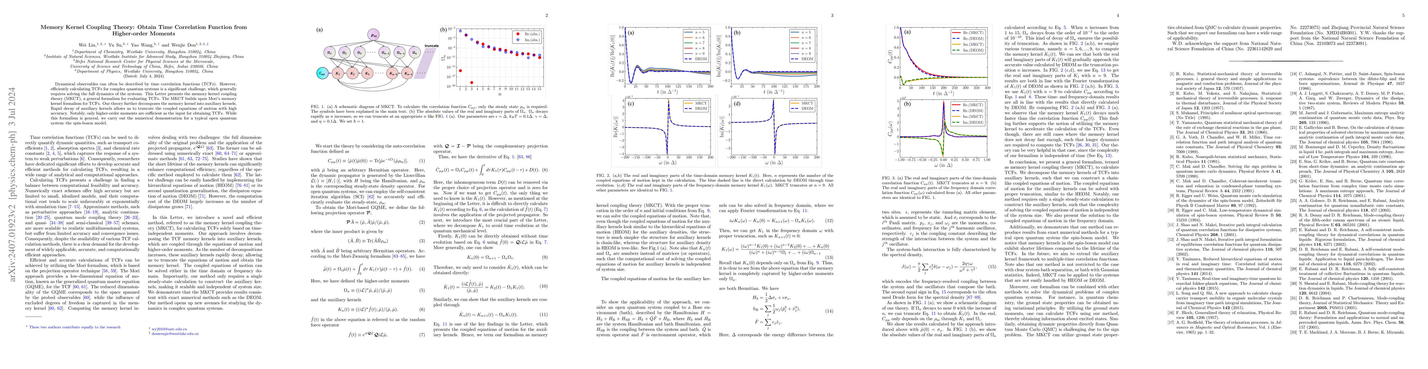 Thumbnail for Memory Kernel Coupling Theory: Obtain Time Correlation Function from
  Higher-order Moments