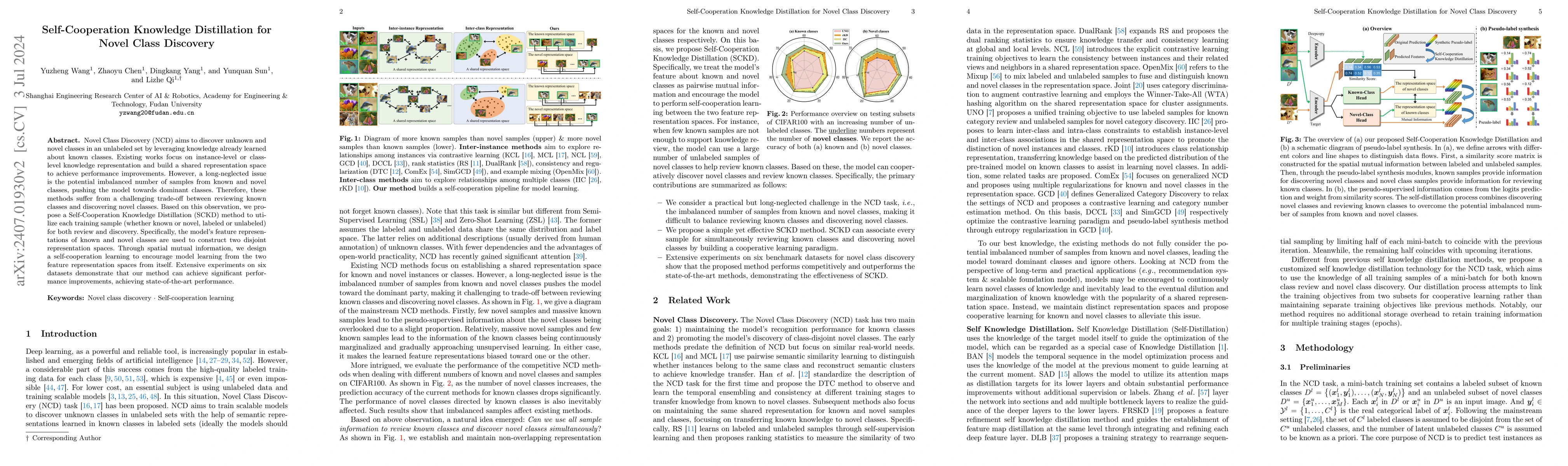 Thumbnail for Self-Cooperation Knowledge Distillation for Novel Class Discovery