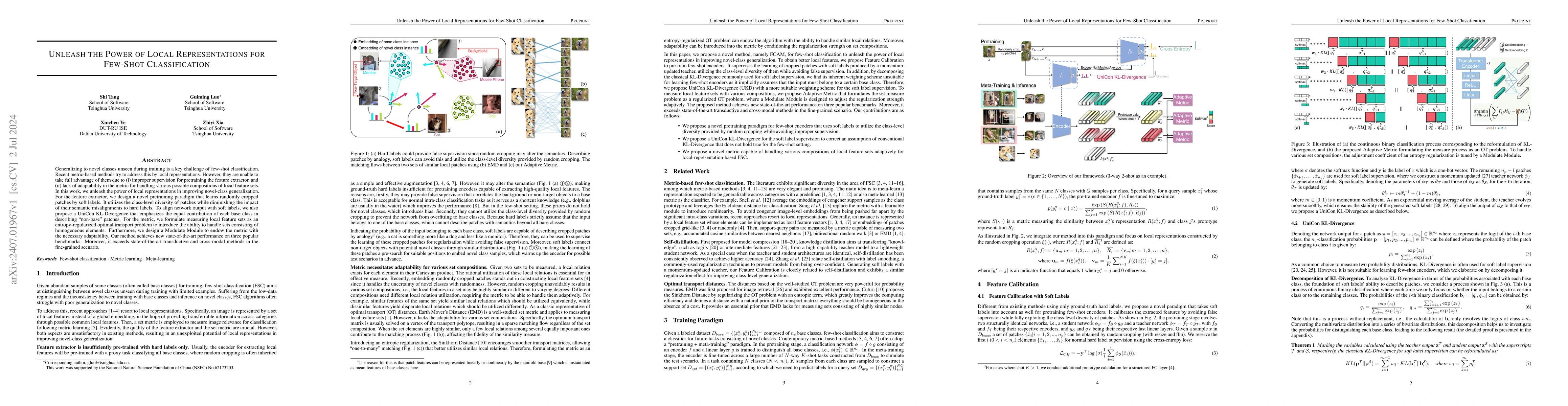 Thumbnail for Unleash the Power of Local Representations for Few-Shot Classification