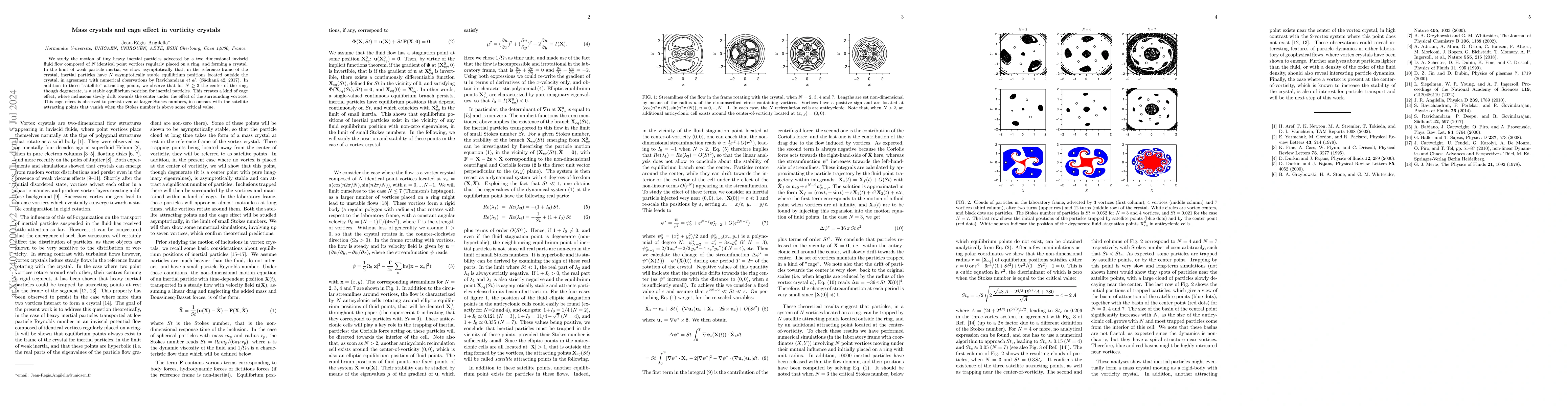 Thumbnail for Mass crystals and cage effect in vorticity crystals