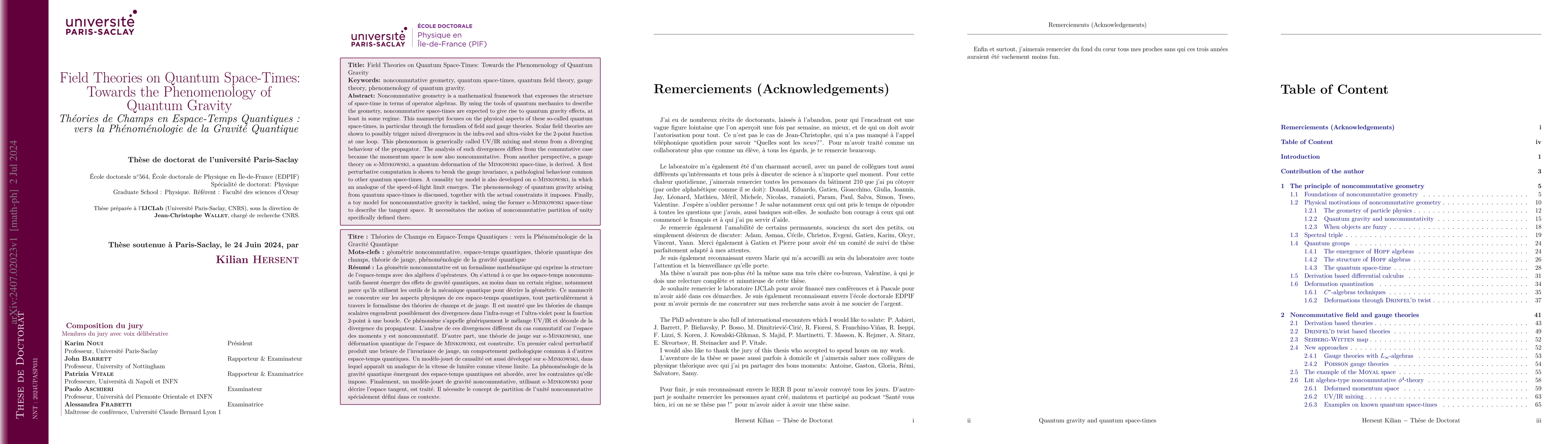 Thumbnail for Field Theories on Quantum Space-Times: Towards the Phenomenology of
  Quantum Gravity
