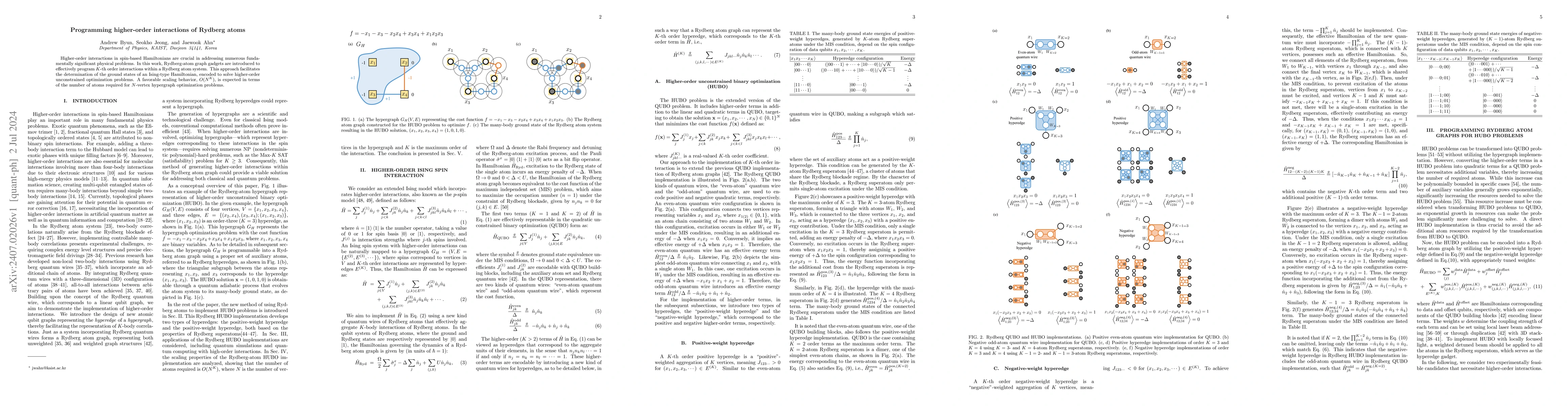 Thumbnail for Programming higher-order interactions of Rydberg atoms