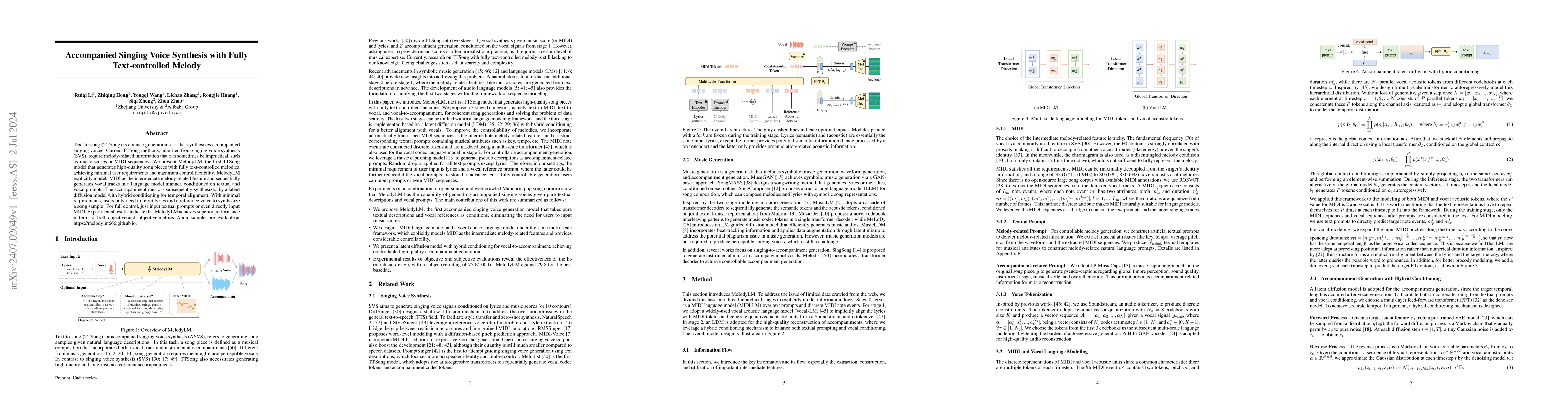 Thumbnail for Accompanied Singing Voice Synthesis with Fully Text-controlled Melody