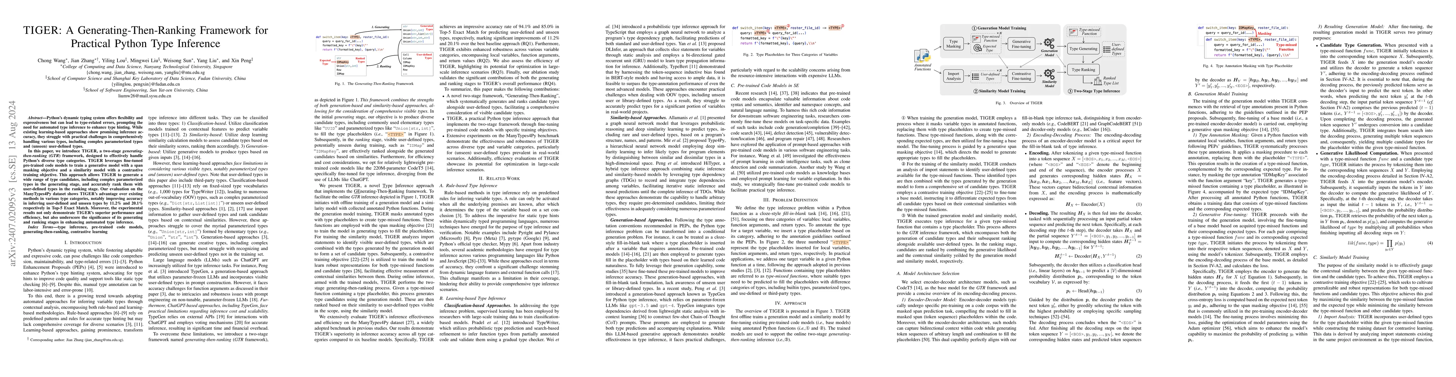 Thumbnail for TIGER: A Generating-Then-Ranking Framework for Practical Python Type
  Inference