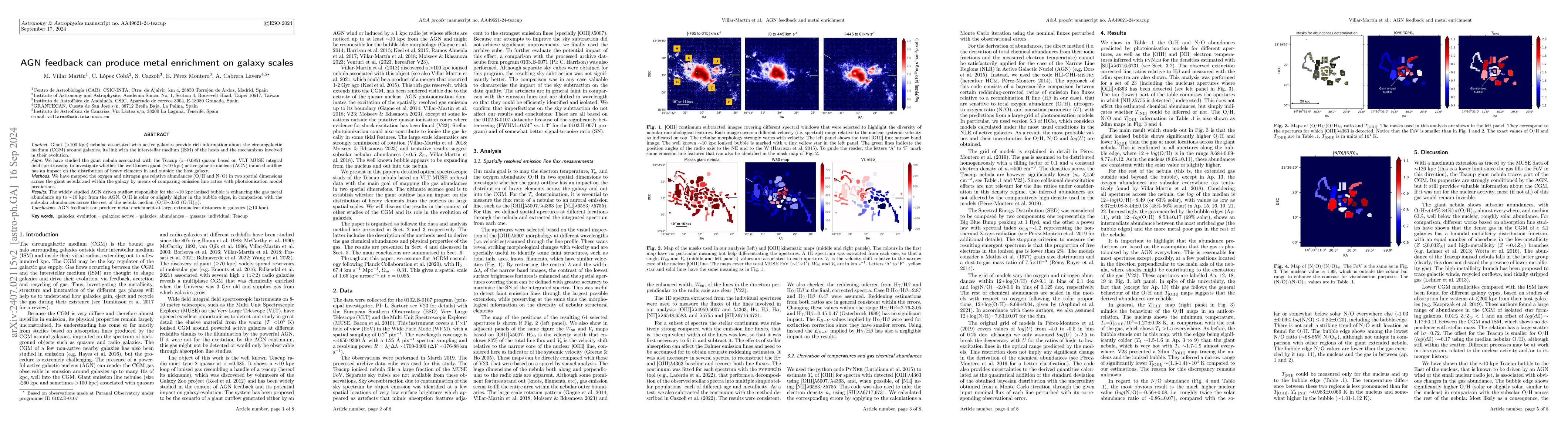 Thumbnail for AGN feedback can produce metal enrichment on galaxy scales