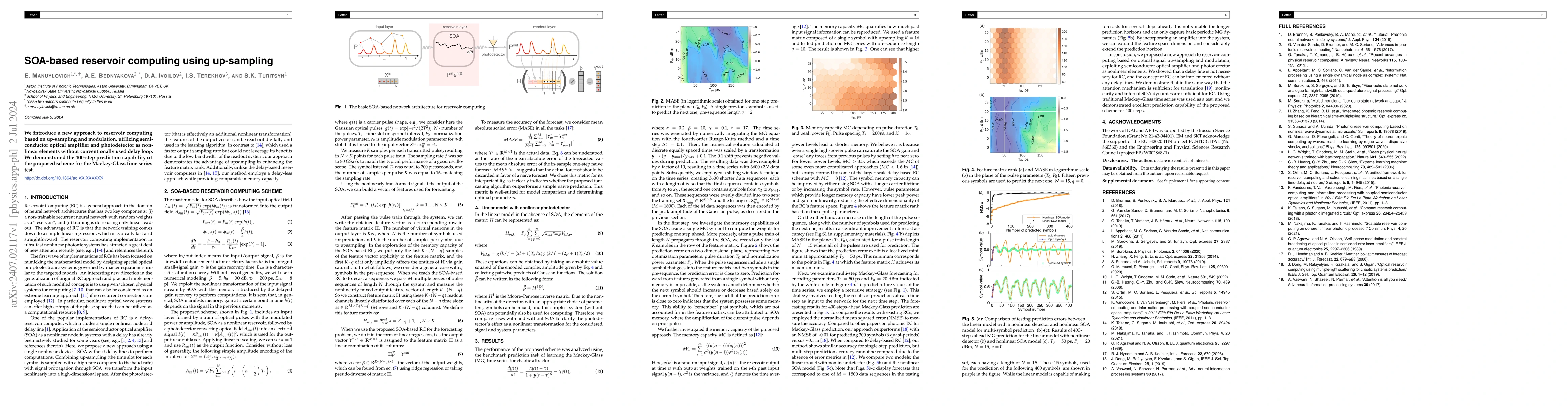 Thumbnail for SOA-based reservoir computing using up-sampling
