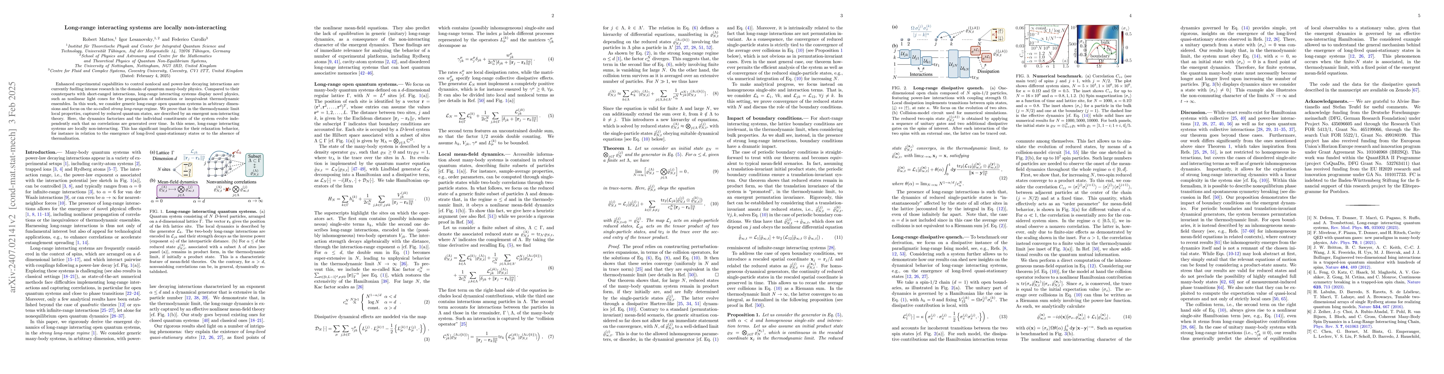 Thumbnail for Long-range interacting systems are locally non-interacting