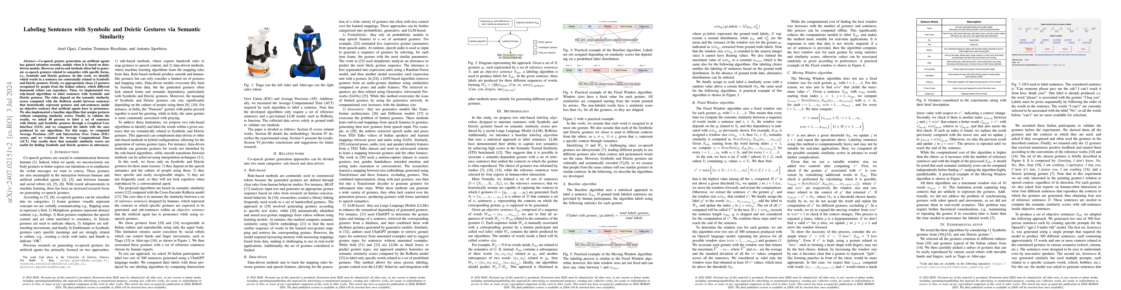 Thumbnail for Labeling Sentences with Symbolic and Deictic Gestures via Semantic
  Similarity