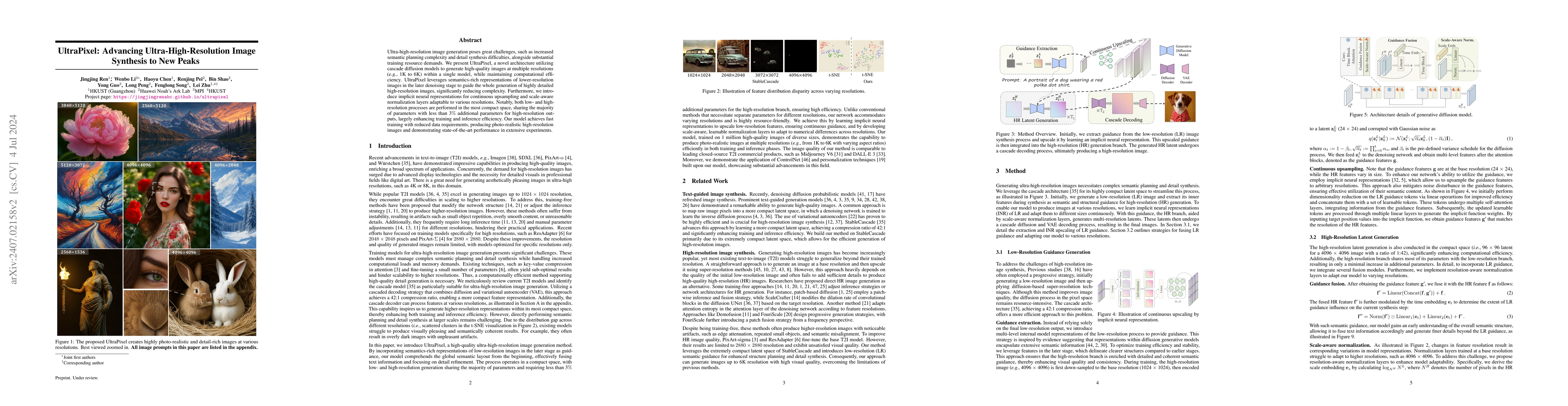 Thumbnail for UltraPixel: Advancing Ultra-High-Resolution Image Synthesis to New Peaks