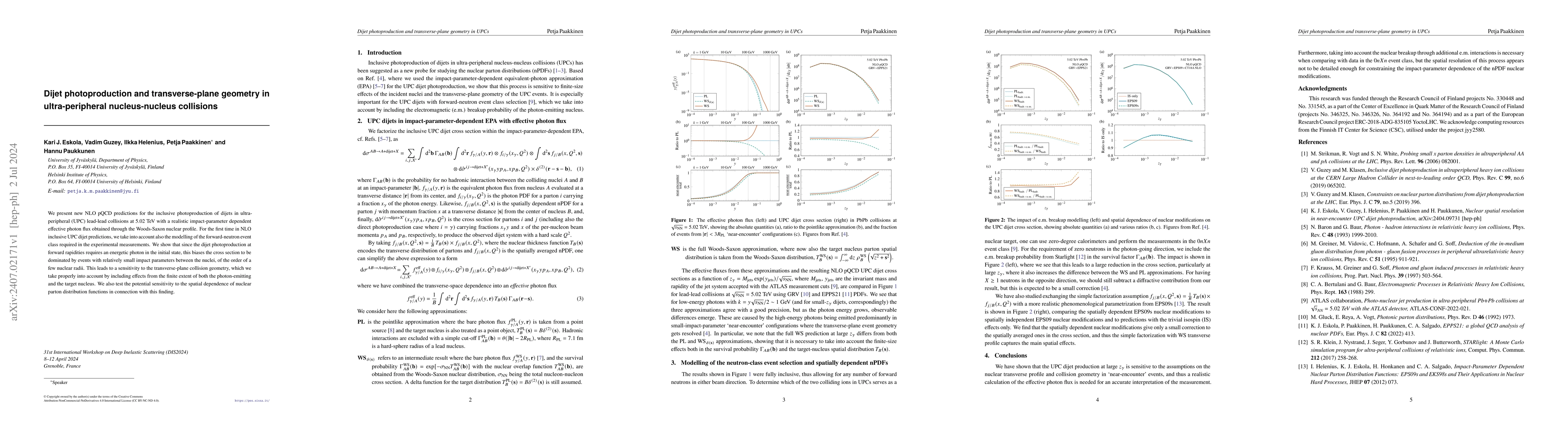 Thumbnail for Dijet photoproduction and transverse-plane geometry in ultra-peripheral
  nucleus-nucleus collisions