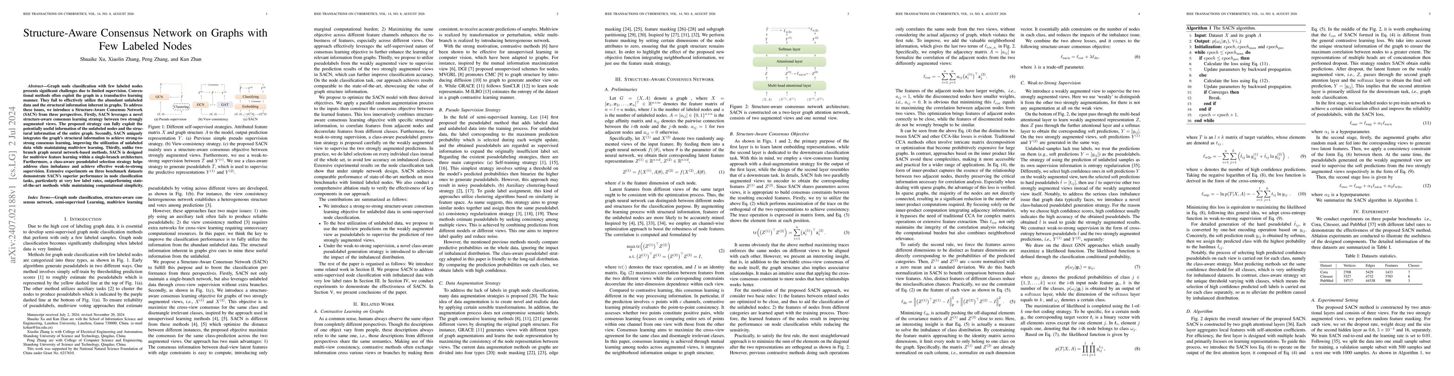 Thumbnail for Structure-Aware Consensus Network on Graphs with Few Labeled Nodes