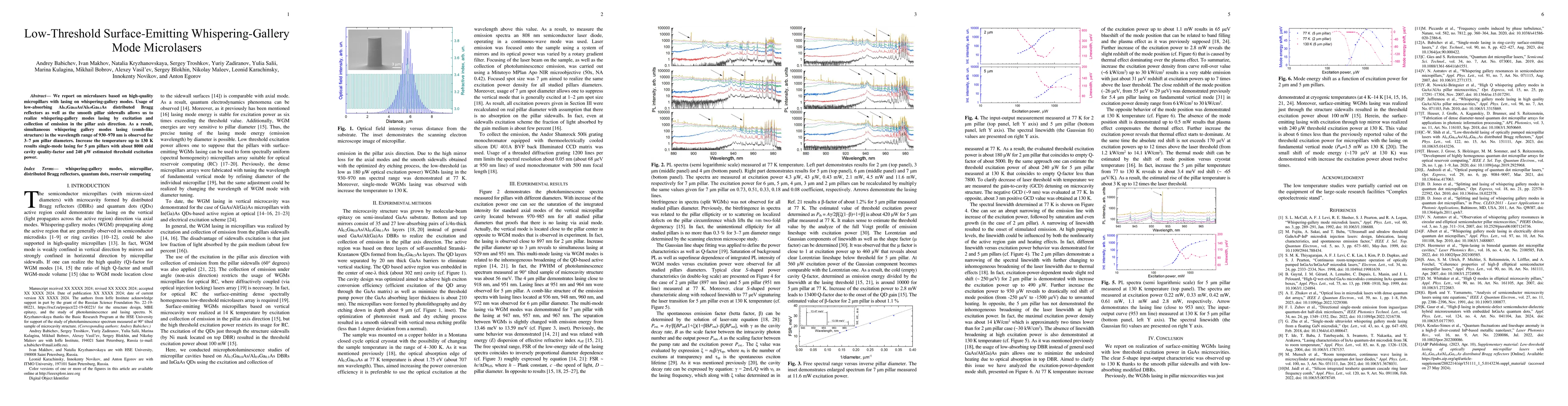 Thumbnail for Low-Threshold Surface-Emitting Whispering-Gallery Mode Microlasers