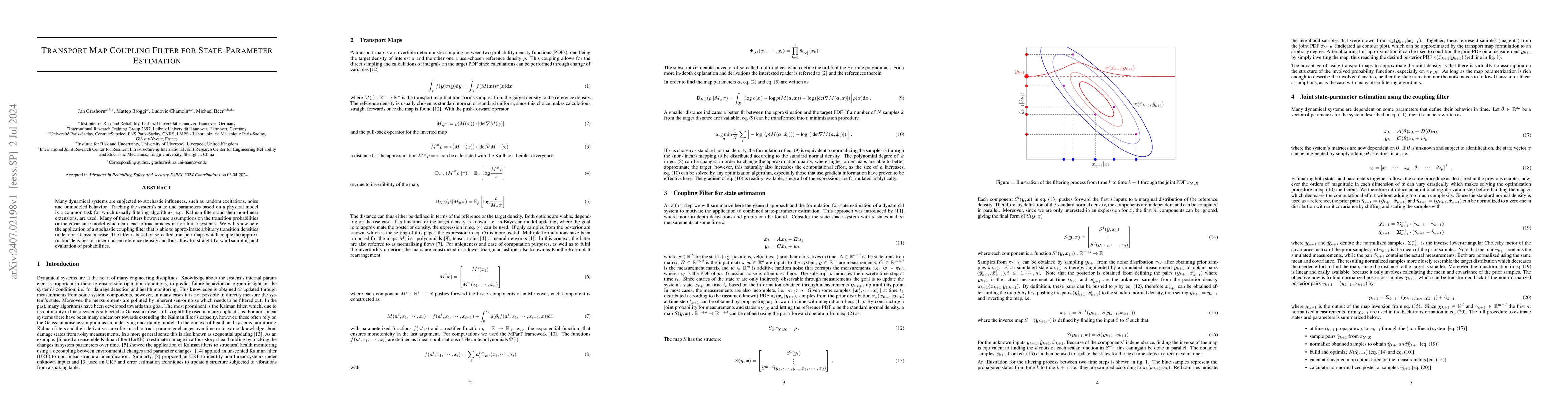 Thumbnail for Transport Map Coupling Filter for State-Parameter Estimation
