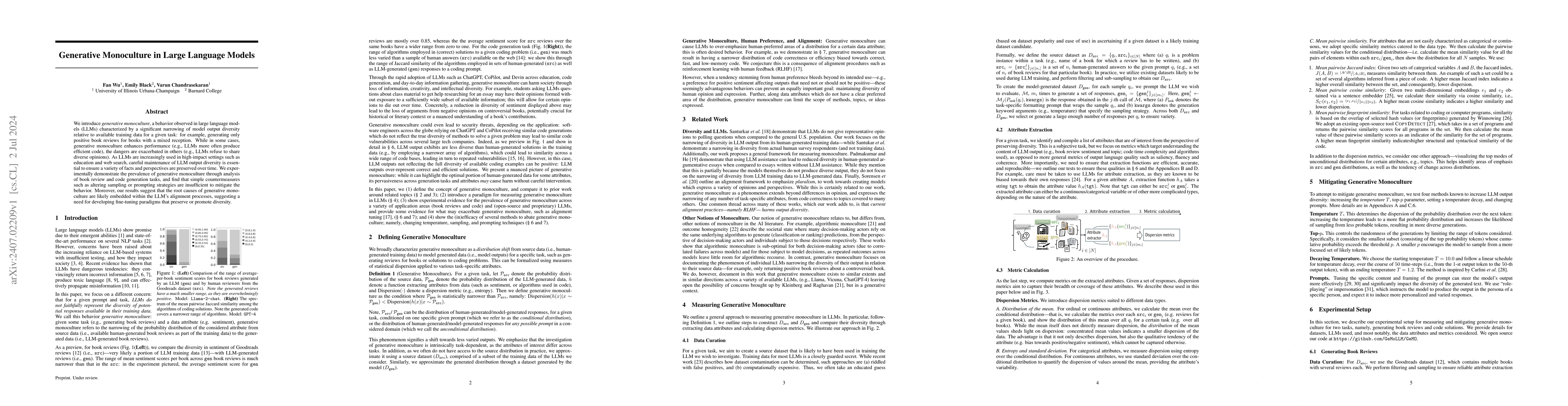 Thumbnail for Generative Monoculture in Large Language Models