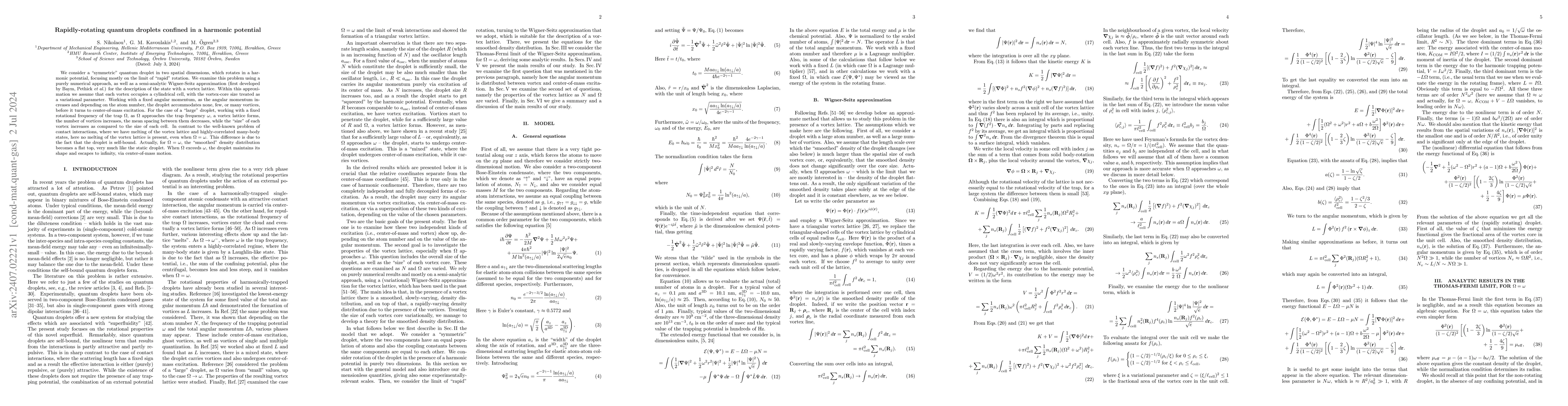 Thumbnail for Rapidly-rotating quantum droplets confined in a harmonic potential