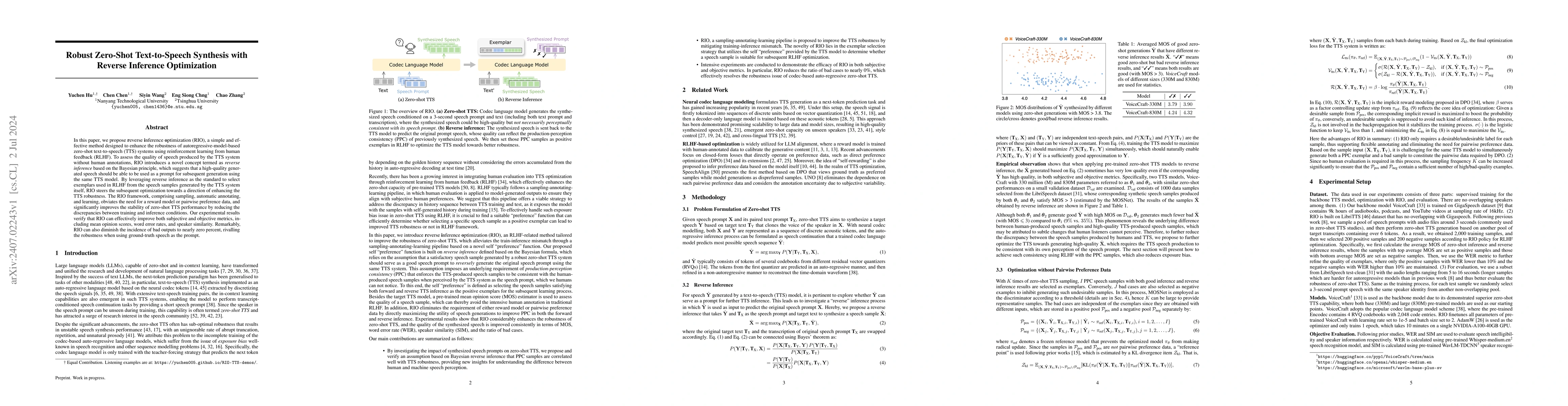 Thumbnail for Robust Zero-Shot Text-to-Speech Synthesis with Reverse Inference
  Optimization