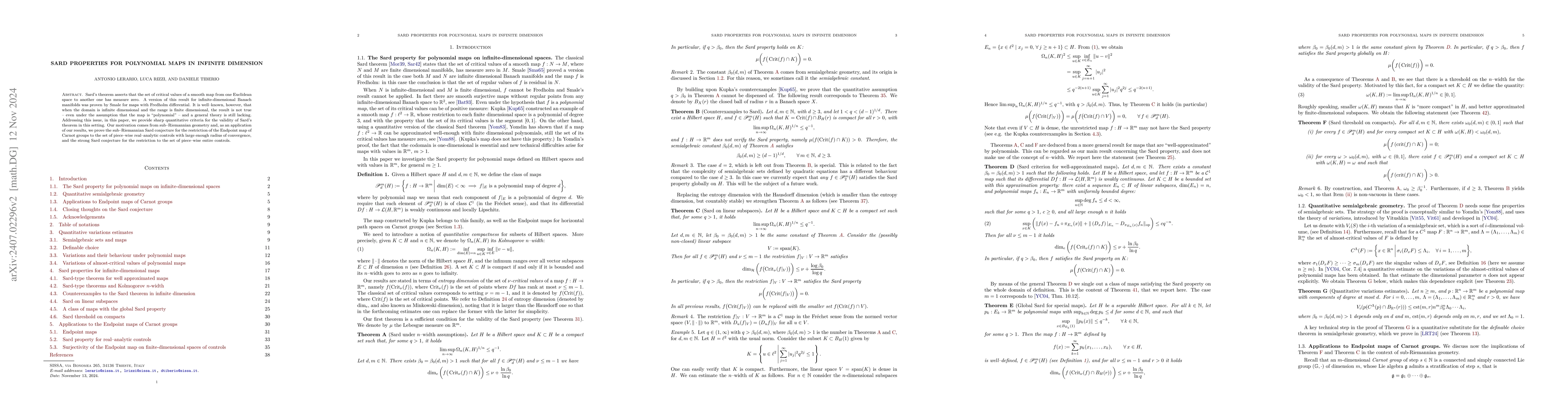 Thumbnail for Sard properties for polynomial maps in infinite dimension