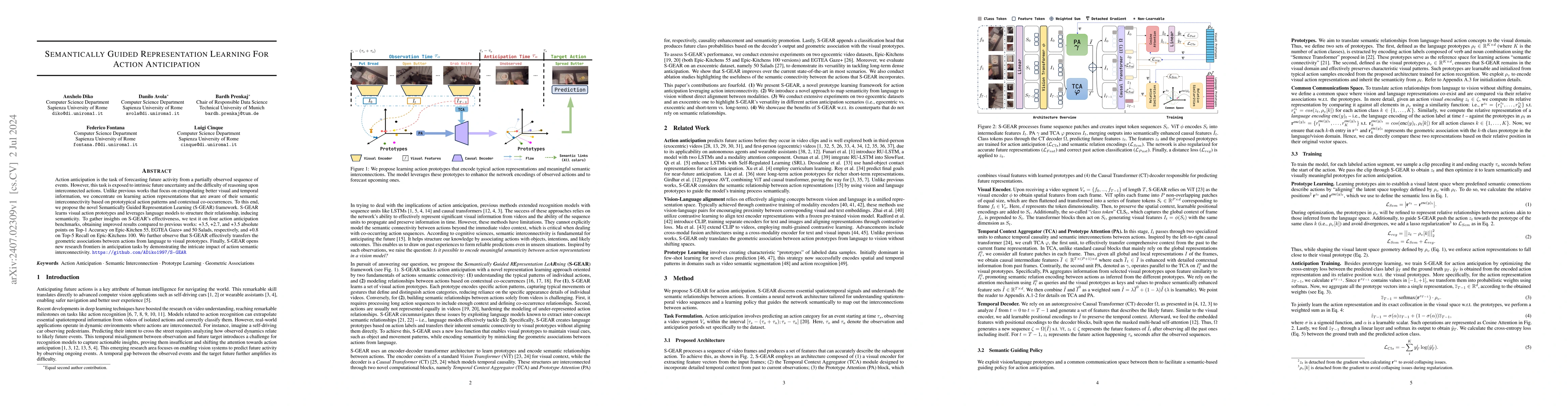 Thumbnail for Semantically Guided Representation Learning For Action Anticipation
