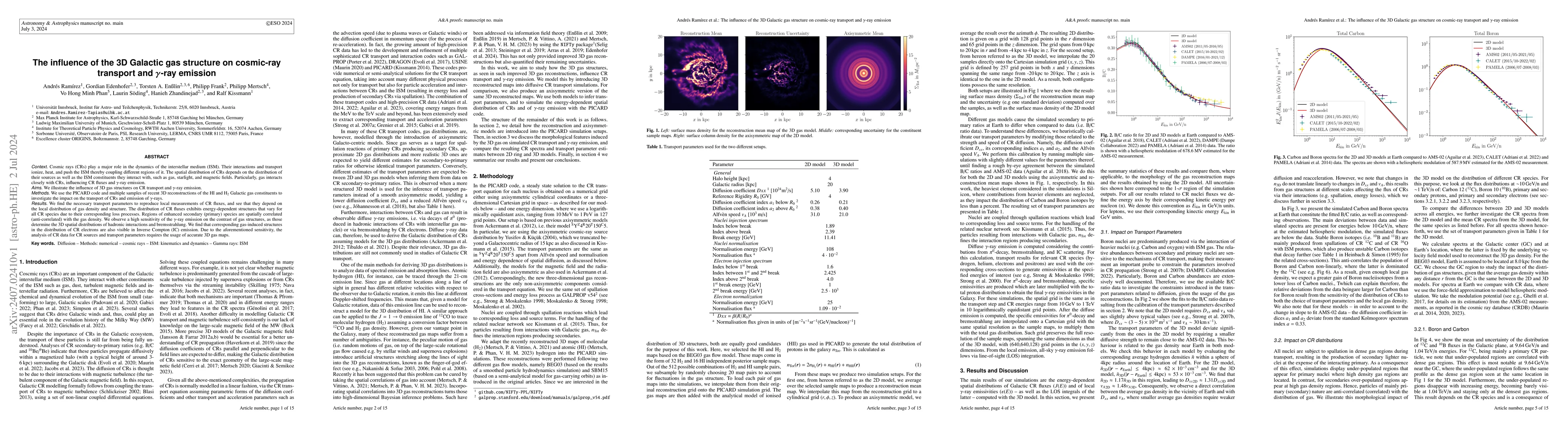 Thumbnail for The influence of the 3D Galactic gas structure on cosmic-ray transport
  and gamma-ray emission