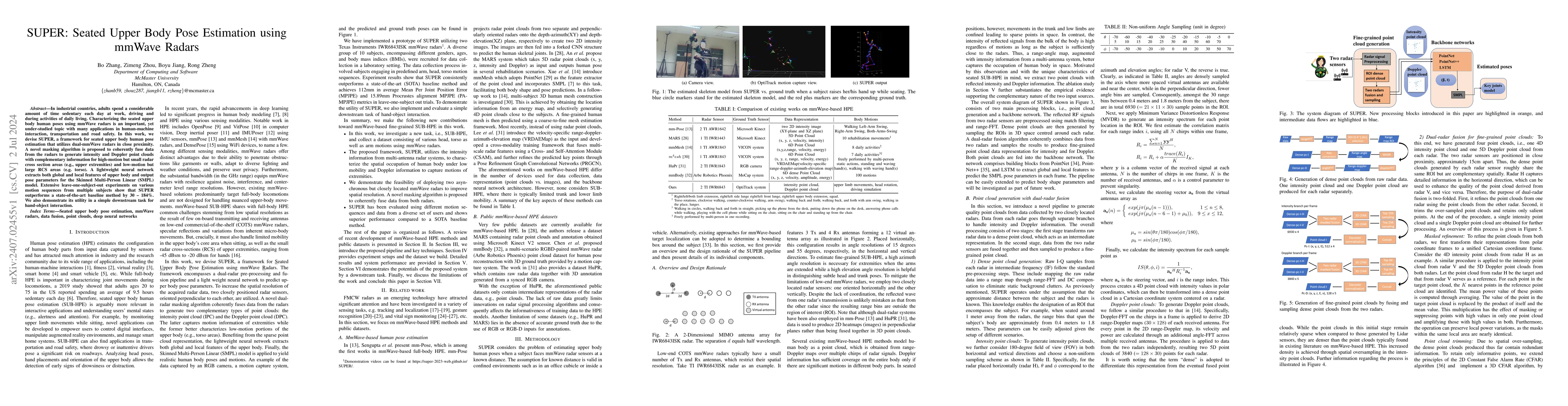 Thumbnail for SUPER: Seated Upper Body Pose Estimation using mmWave Radars