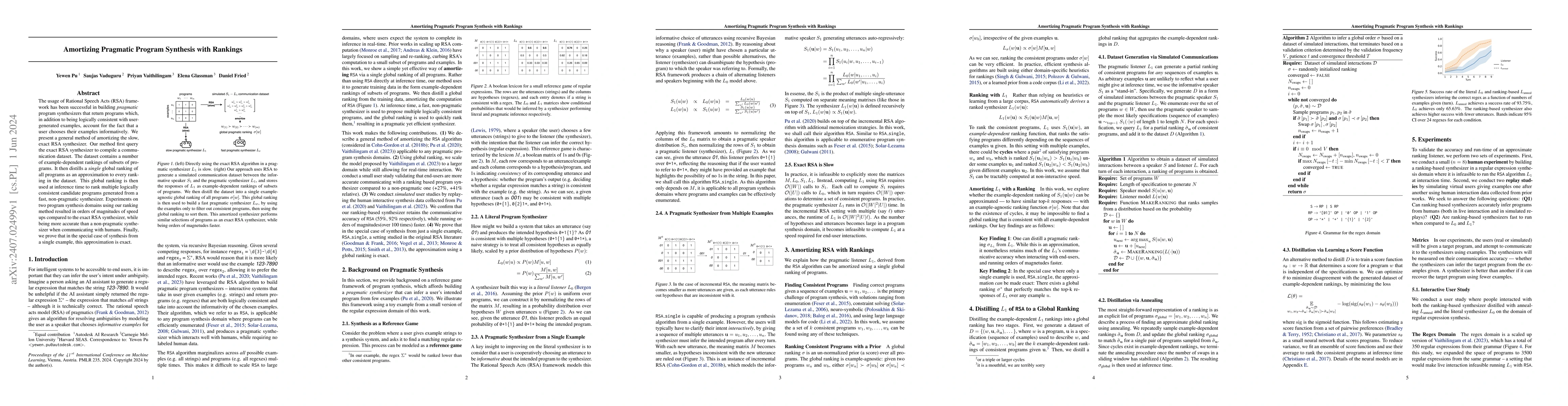 Thumbnail for Amortizing Pragmatic Program Synthesis with Rankings