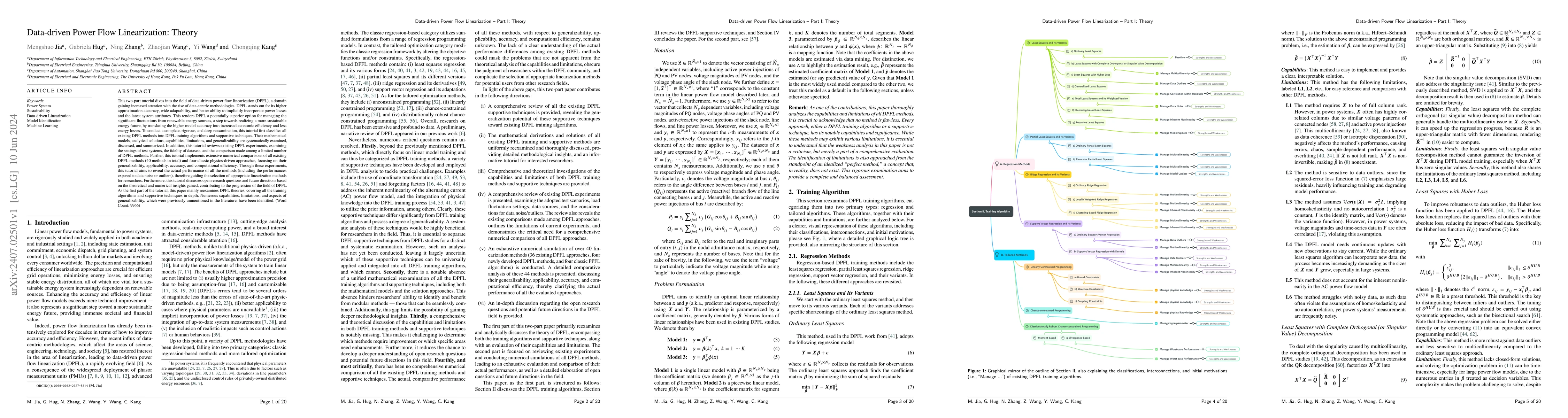 Thumbnail for Data-driven Power Flow Linearization: Theory
