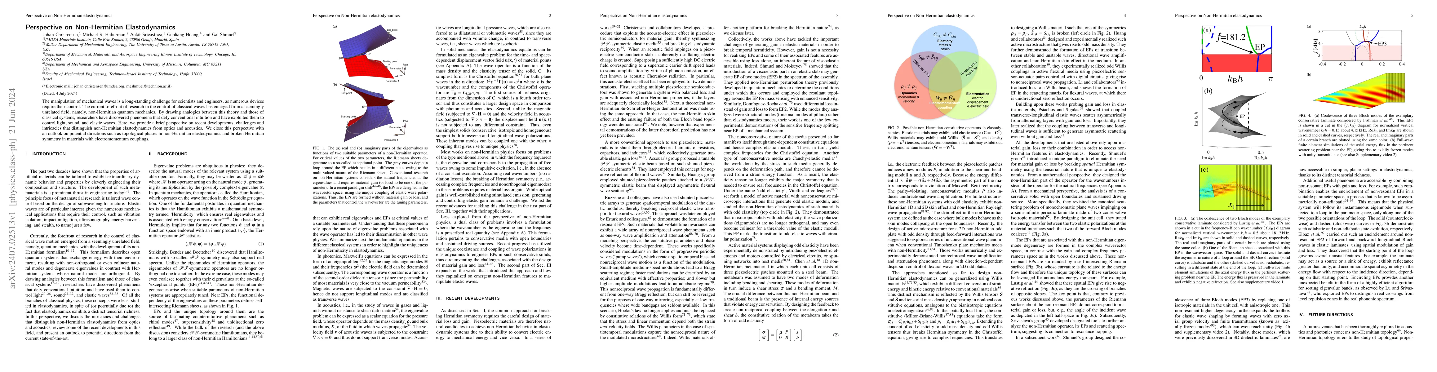 Thumbnail for Perspective on Non-Hermitian Elastodynamics