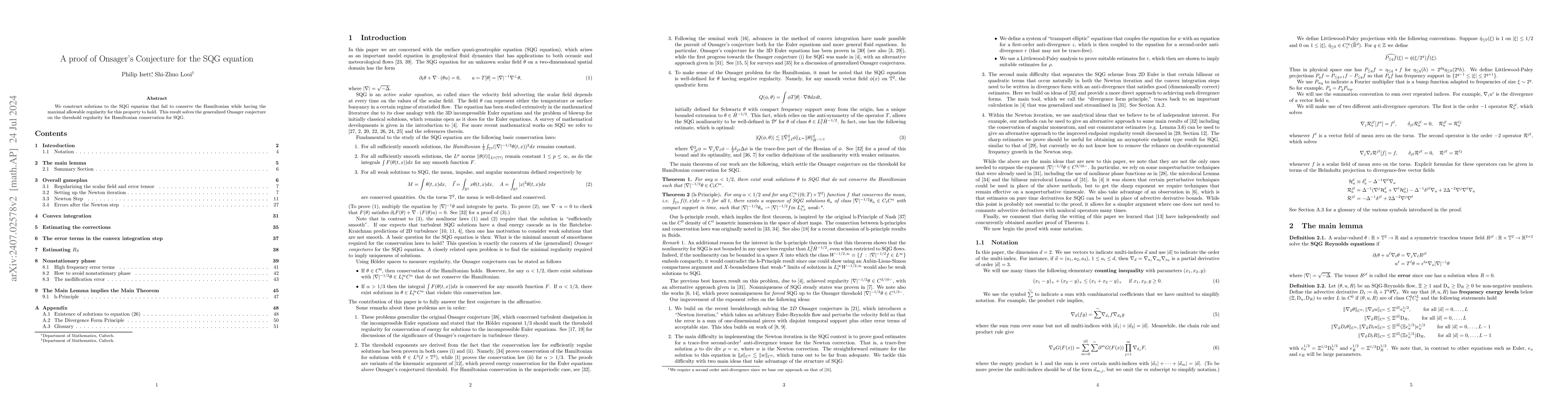 Thumbnail for A proof of Onsager's Conjecture for the SQG equation