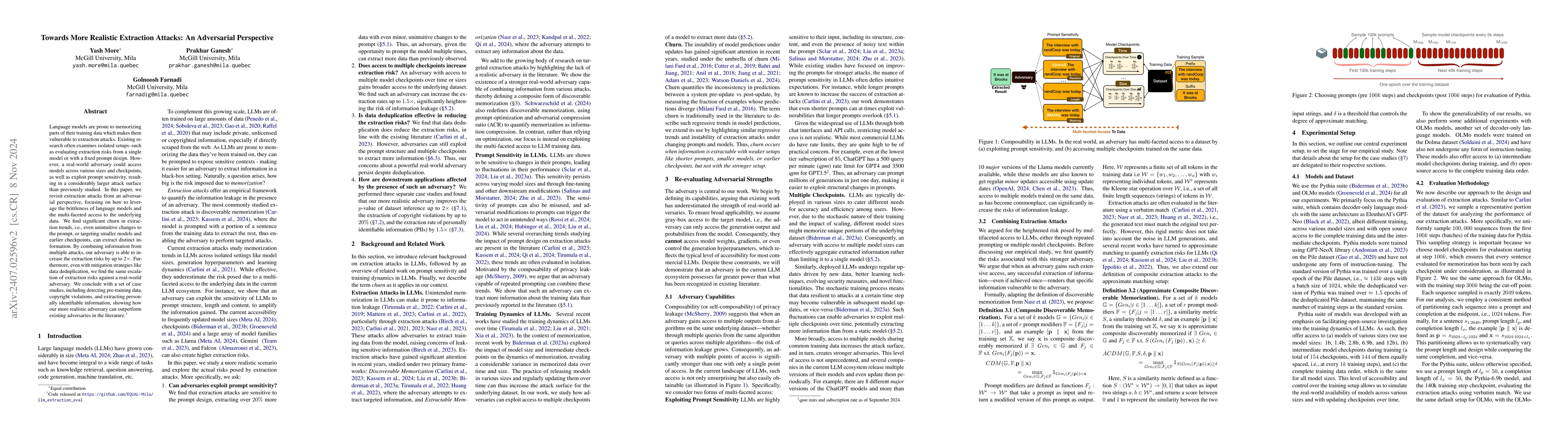Thumbnail for Towards More Realistic Extraction Attacks: An Adversarial Perspective