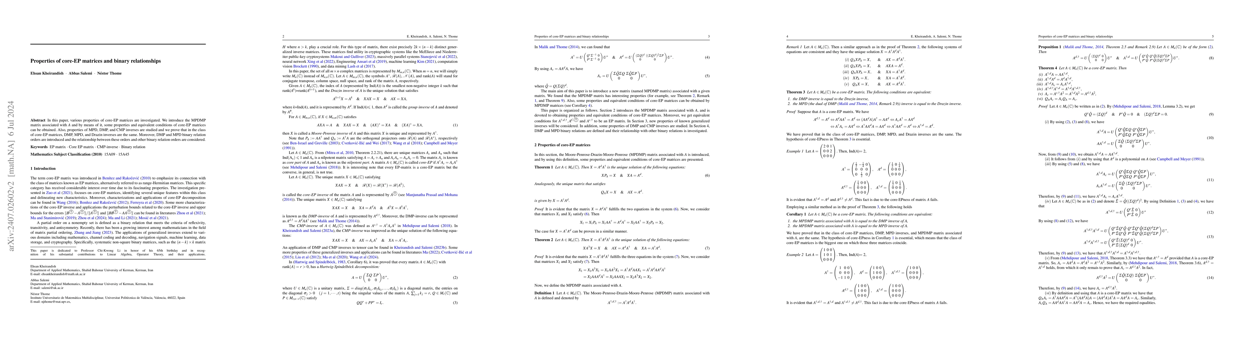 Thumbnail for Properties of core-EP matrices and binary relationships