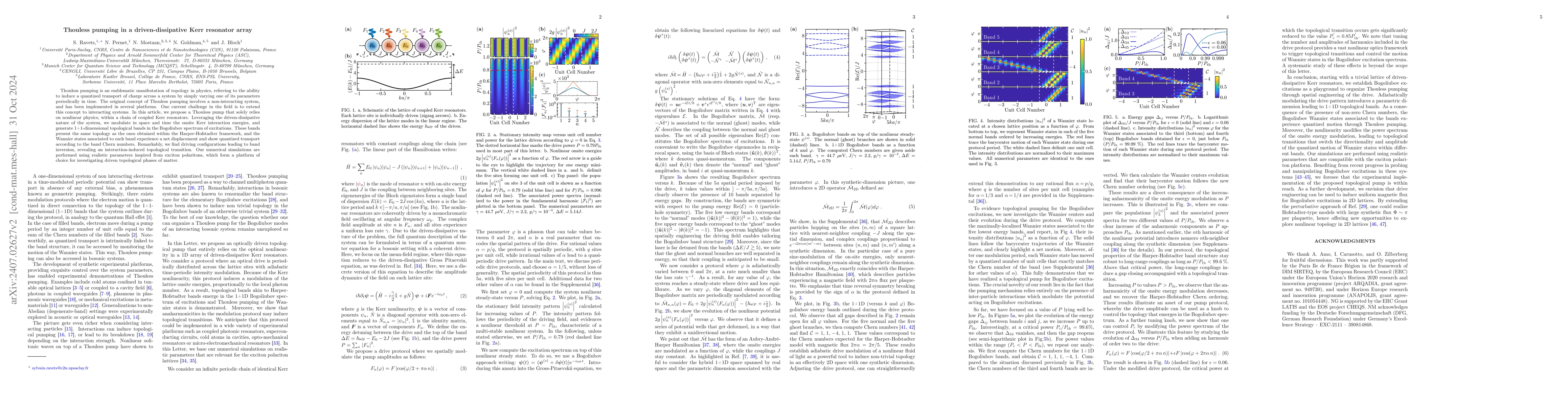 Thumbnail for Thouless pumping in a driven-dissipative Kerr resonator array