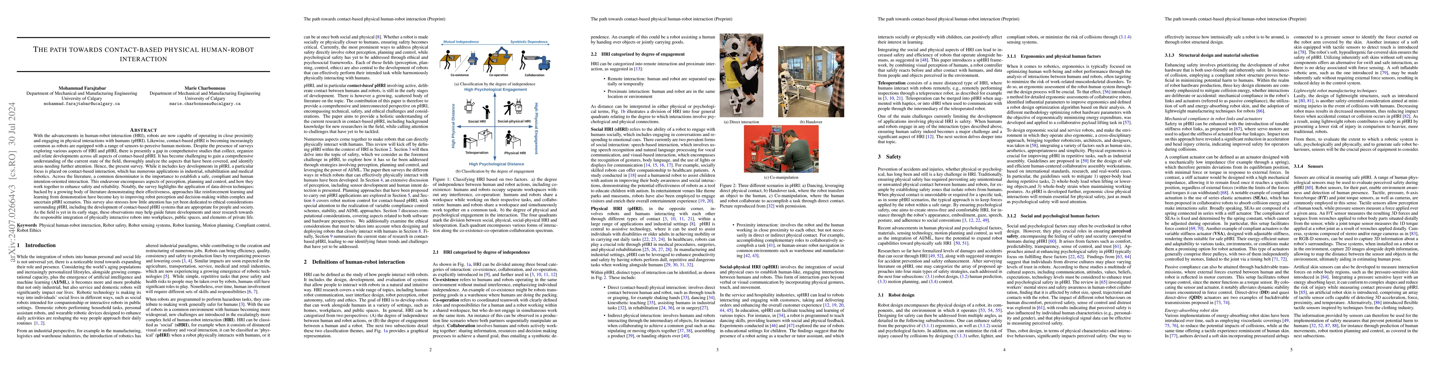 Thumbnail for The path towards contact-based physical human-robot interaction