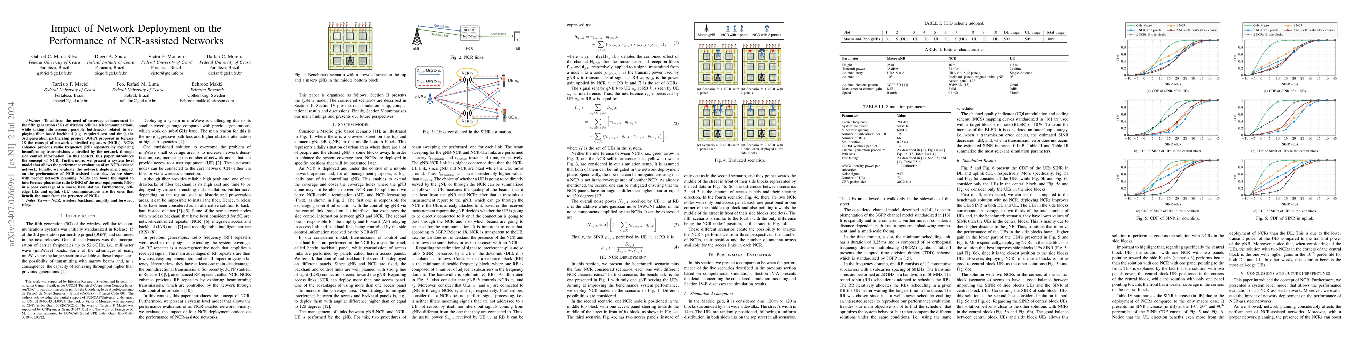 Thumbnail for Impact of Network Deployment on the Performance of NCR-assisted Networks