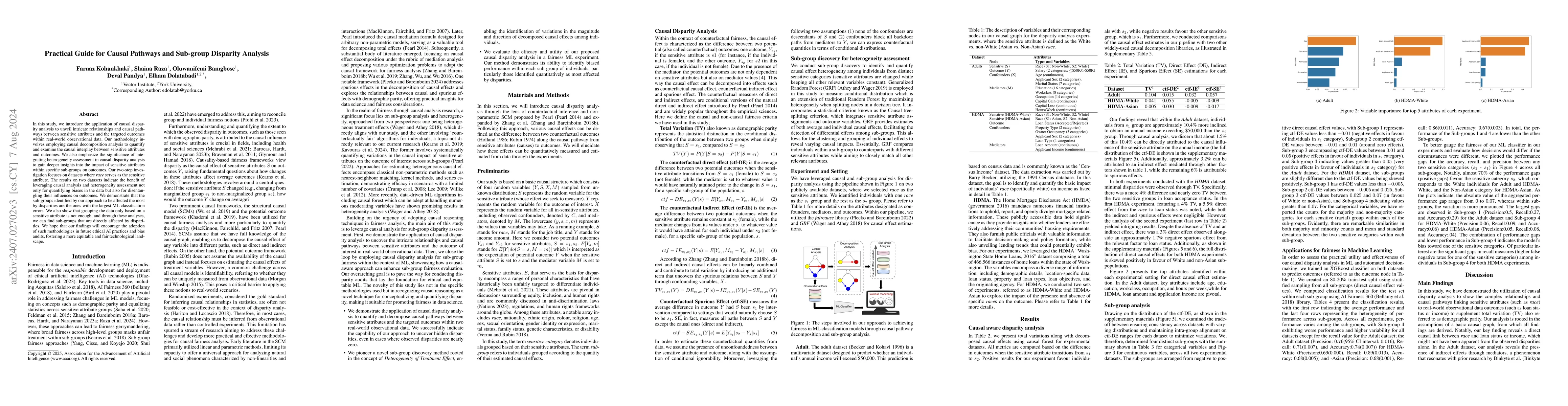Thumbnail for Practical Guide for Causal Pathways and Sub-group Disparity Analysis
