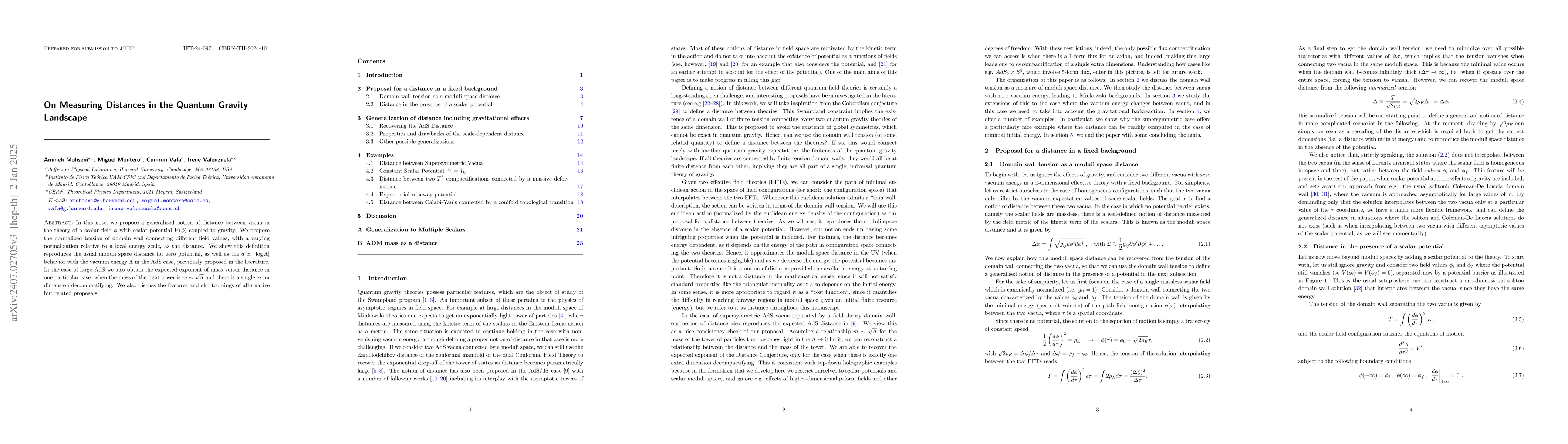 Thumbnail for On Measuring Distances in the Quantum Gravity Landscape