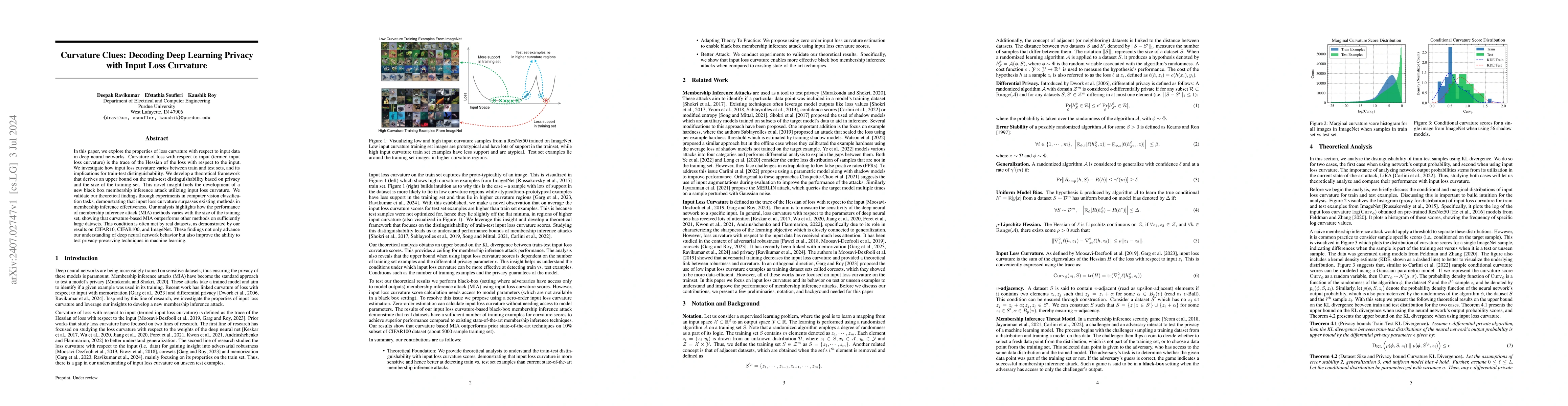 Thumbnail for Curvature Clues: Decoding Deep Learning Privacy with Input Loss
  Curvature