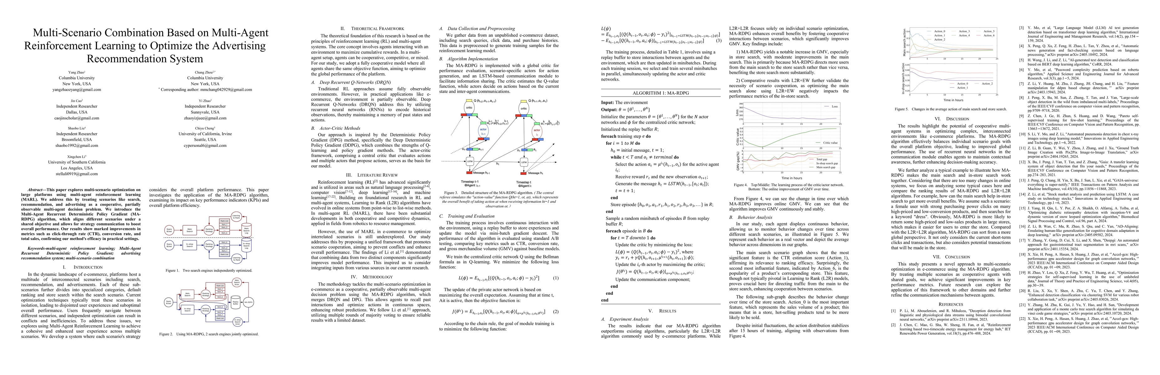 Thumbnail for Multi-Scenario Combination Based on Multi-Agent Reinforcement Learning
  to Optimize the Advertising Recommendation System