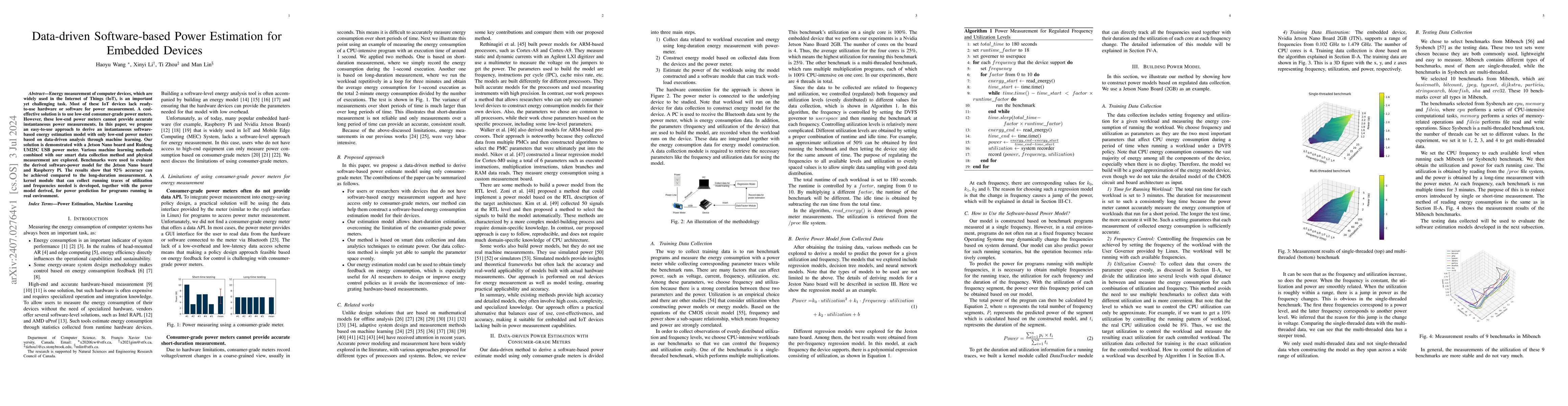 Thumbnail for Data-driven Software-based Power Estimation for Embedded Devices