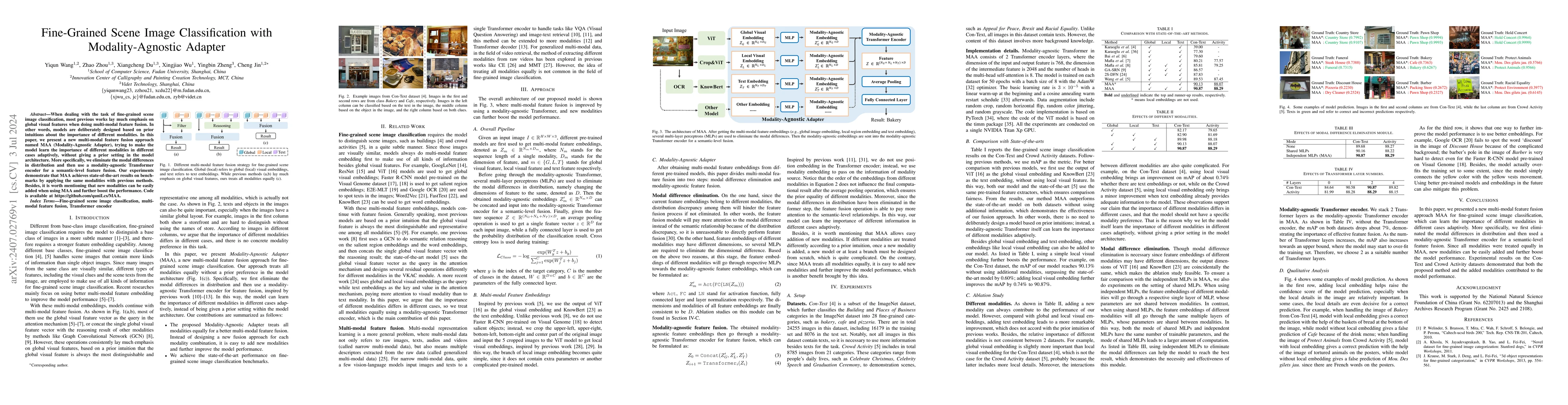 Thumbnail for Fine-Grained Scene Image Classification with Modality-Agnostic Adapter