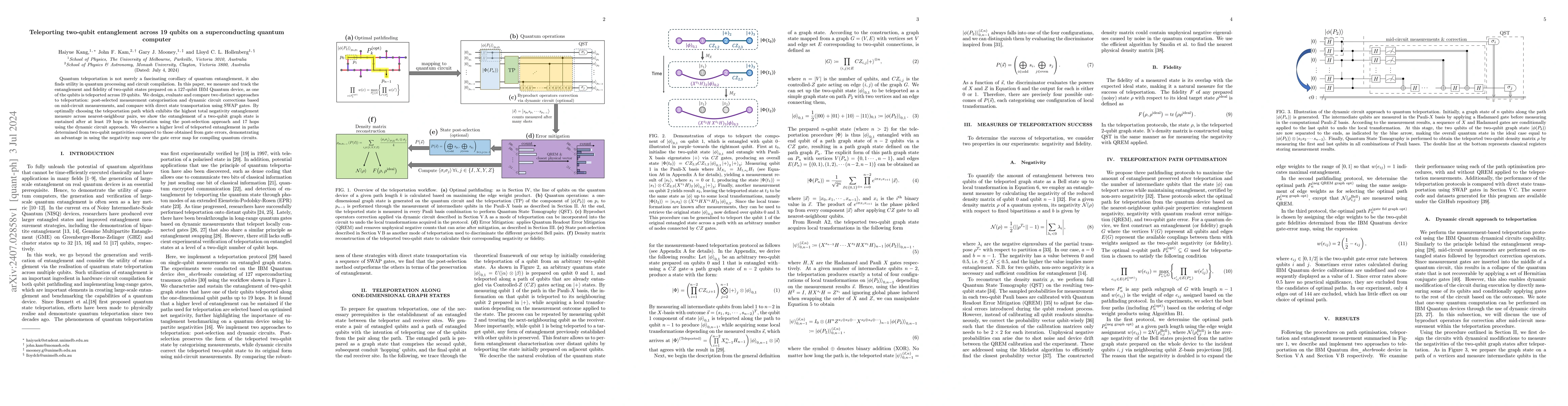 Thumbnail for Teleporting two-qubit entanglement across 19 qubits on a superconducting
  quantum computer
