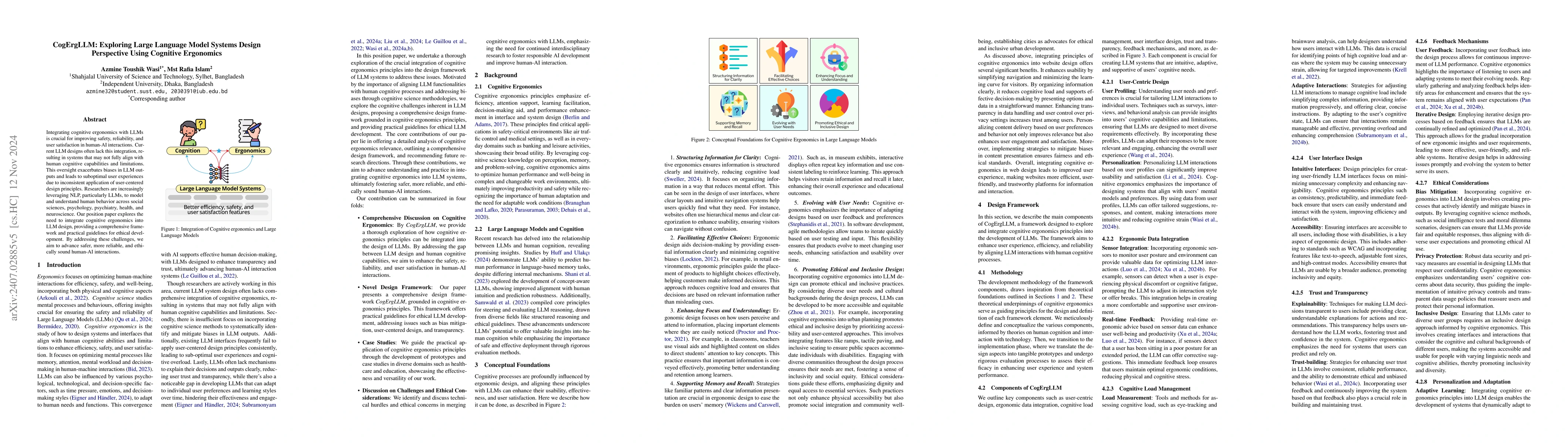 Thumbnail for CogErgLLM: Exploring Large Language Model Systems Design Perspective
  Using Cognitive Ergonomics