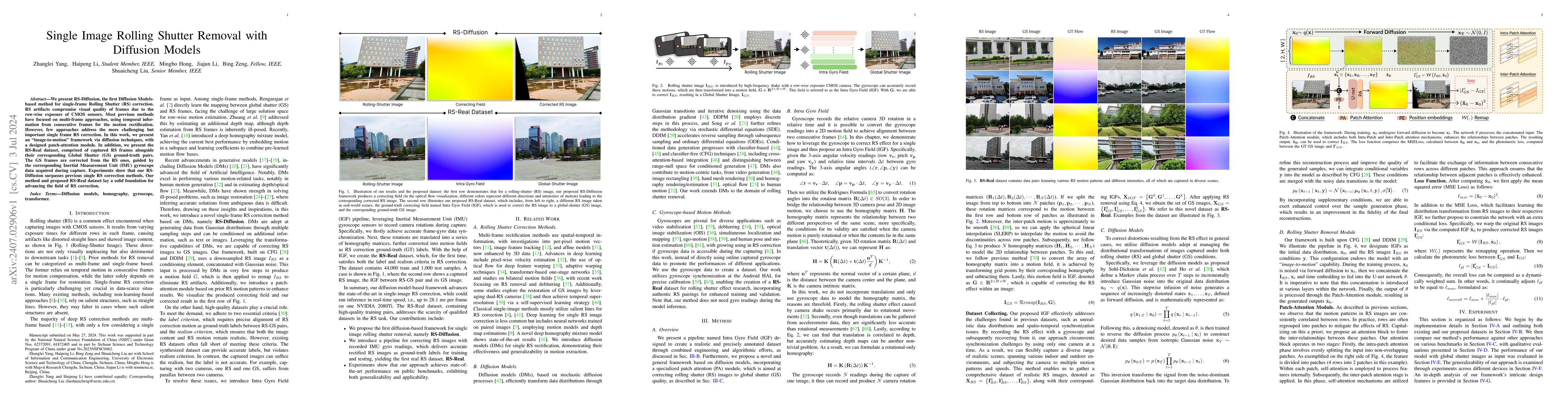 Thumbnail for Single Image Rolling Shutter Removal with Diffusion Models
