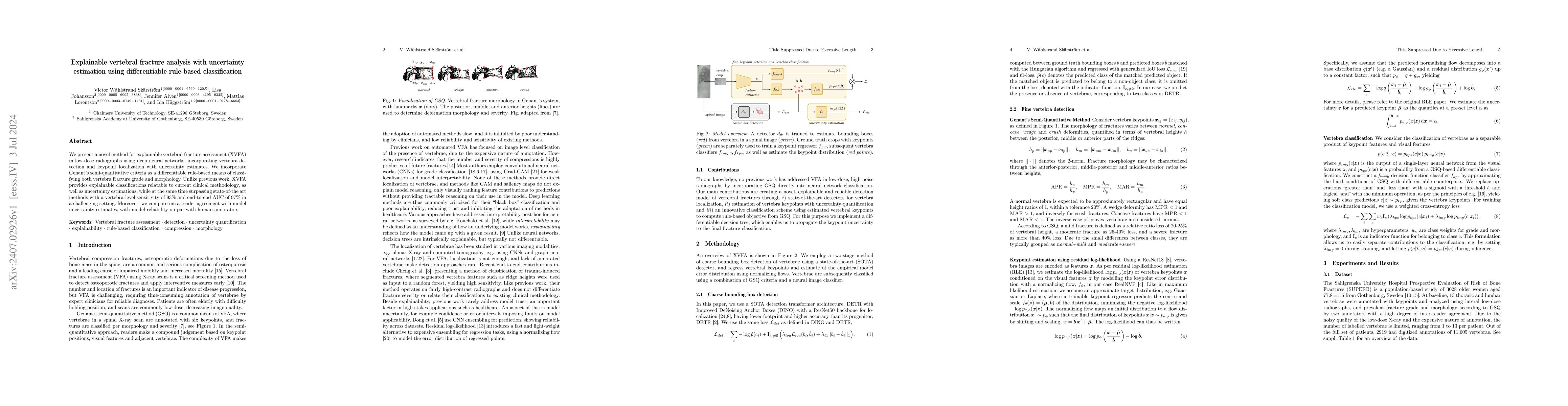 Thumbnail for Explainable vertebral fracture analysis with uncertainty estimation
  using differentiable rule-based classification