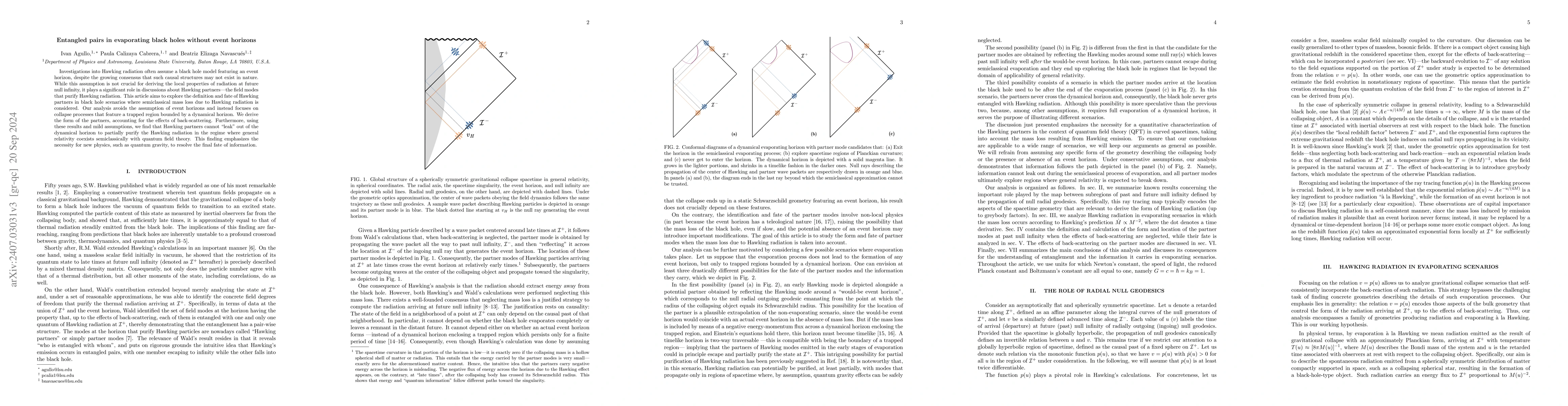Thumbnail for Entangled pairs in evaporating black holes without event horizons
